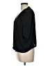 Elodie 100% Polyester Black 3/4 Sleeve Blouse Size L - photo 5