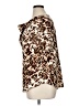 Anne Klein Animal Print Brown Short Sleeve Blouse Size XL - photo 5