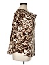 Anne Klein Animal Print Brown Short Sleeve Blouse Size XL - photo 4
