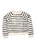 Zara Stripes Ivory Pullover Sweater Size 8 - 9 - photo 1