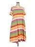 Lularoe Stripes Orange Casual Dress Size XXL - photo 1