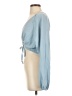 Out From Under Blue Long Sleeve Blouse Size S - photo 5