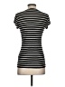 Max Studio Stripes Black Short Sleeve T-Shirt Size S (estimated) - photo 2