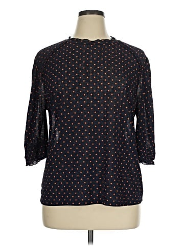 Zara W&B Collection 3/4 Sleeve Blouse (view 1)