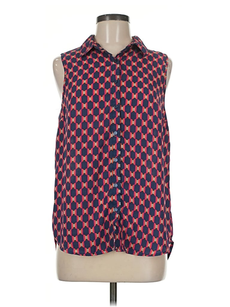 Pre-owned Simply Styled Sleeveless Blouse In Red