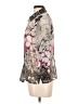 Nicola 100% Polyester Print Silver 3/4 Sleeve Blouse Size L - photo 5