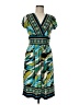 AB Studio Print Teal Casual Dress Size M - photo 1