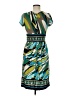 AB Studio Print Teal Casual Dress Size M - photo 2