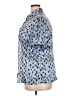 Covington Animal Print Blue Short Sleeve Blouse Size 18 - photo 5