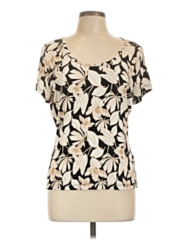 INC International Concepts Short Sleeve Blouse (view 1)
