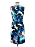 Mario Serrani Graphic Blue Cocktail Dress Size 6 - photo 2