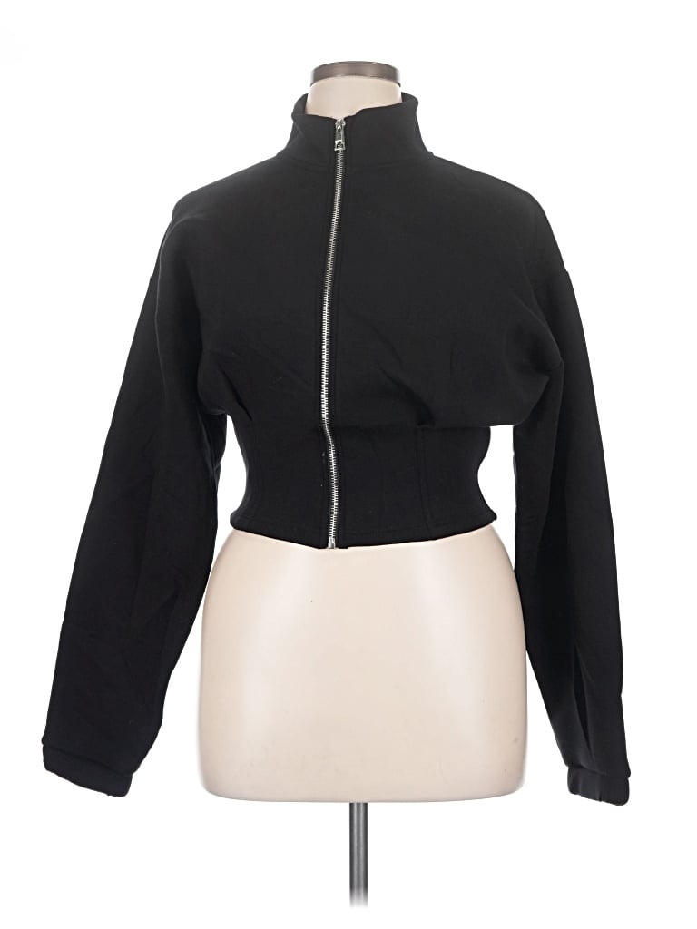 Pre-owned Forever 21 Track Jacket In Black