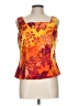 John Roberts Orange Sleeveless Blouse Size 10 - photo 1