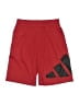 Adidas 100% Polyester Color Block Red Athletic Shorts Size 10 - 12 - photo 1
