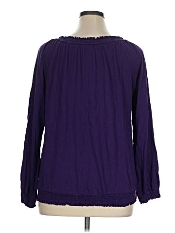 St. John's Bay Long Sleeve Blouse (view 2)