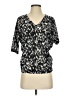 Express 100% Polyester Black Short Sleeve Blouse Size S - photo 1