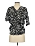 Express 100% Polyester Black Short Sleeve Blouse Size S - photo 2