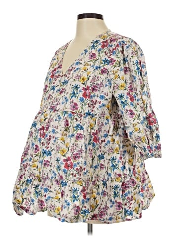 Gap - Maternity 3/4 Sleeve Blouse (view 1)