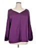 Nine West 100% Polyester Purple Long Sleeve Blouse Size XL - photo 1