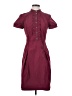 Burberry 100% Polyester Burgundy Button Down Dress Size 4 - photo 1