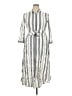Zara Stripes Ivory Casual Dress Size XXL - photo 1