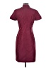 Burberry 100% Polyester Burgundy Button Down Dress Size 4 - photo 2