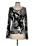 Pierri Paisley Black Pullover Sweater Size S - photo 1