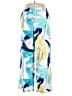 Chico's Tropical Blue Linen Pants Size XL (3) - photo 1