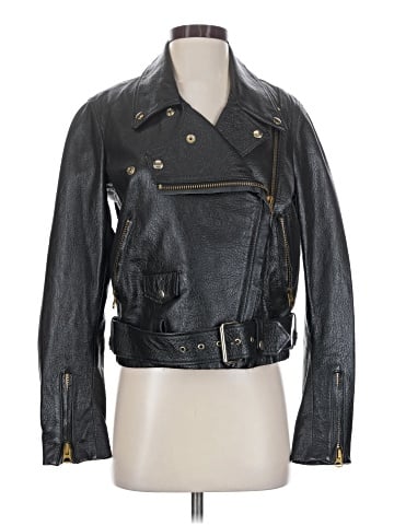 Acne Studios Zip Accent Leather Jacket  (view 1)