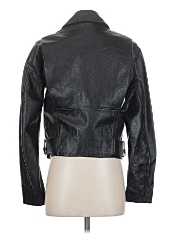 Acne Studios Zip Accent Leather Jacket  (view 2)