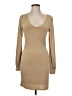 Gaze Solid Tan Cocktail Dress Size M - photo 1