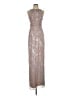 Adrianna Papell Silver Gray Cocktail Dress Size 4 - photo 1