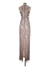 Adrianna Papell Silver Gray Cocktail Dress Size 4 - photo 2