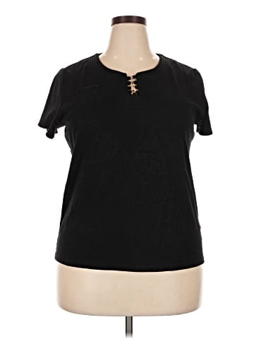 Rafaella Short Sleeve Henley (view 1)