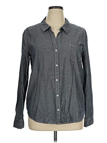 DKNY Jeans Long Sleeve Button-Down Shirt (view 1)