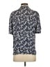 J.Crew 100% Polyester Floral Blue Short Sleeve Blouse Size S - photo 2