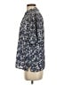 J.Crew 100% Polyester Floral Blue Short Sleeve Blouse Size S - photo 5