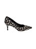 Nine West Animal Print Black Heels Size 7 1/2 - photo 1