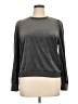 Maison Jules 100% Polyester Gray Long Sleeve Top Size XL - photo 1