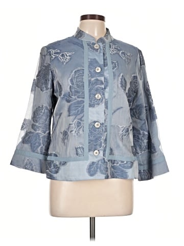 Armani Collezioni 3/4 Sleeve Button-Down Shirt (view 1)