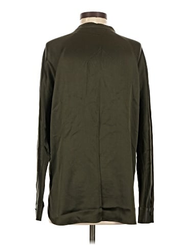 Vince. Long Sleeve Silk Top (view 2)