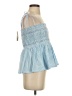 J.Crew 100% Cotton Blue Sleeveless Blouse Size S - photo 4