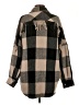 Steve Madden Plaid Brown Coat Size S - photo 2