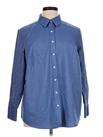 Lands' End Long Sleeve Button-Down Shirt (view 1)