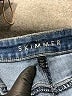 White House Black Market Solid Blue Jeans Size 10 - photo 7