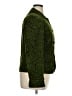 Talbots 100% Cotton Paisley Jacquard Floral Green Blazer Size 14 - photo 4