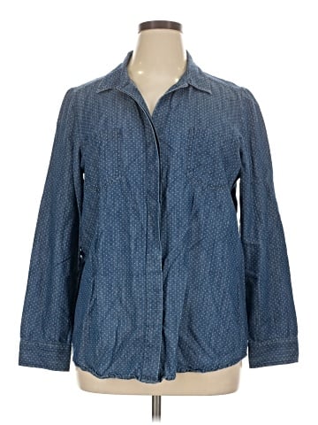 LC Lauren Conrad Long Sleeve Button-Down Shirt (view 1)