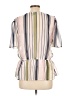 DKNY 100% Polyester Ivory Short Sleeve Blouse Size L - photo 2
