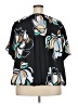 Nine West 100% Polyester Black Short Sleeve Blouse Size 2X - photo 2