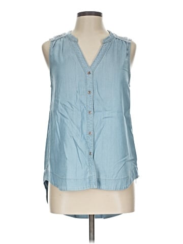 Holding Horses Sleeveless Button-Down Shirt (view 1)